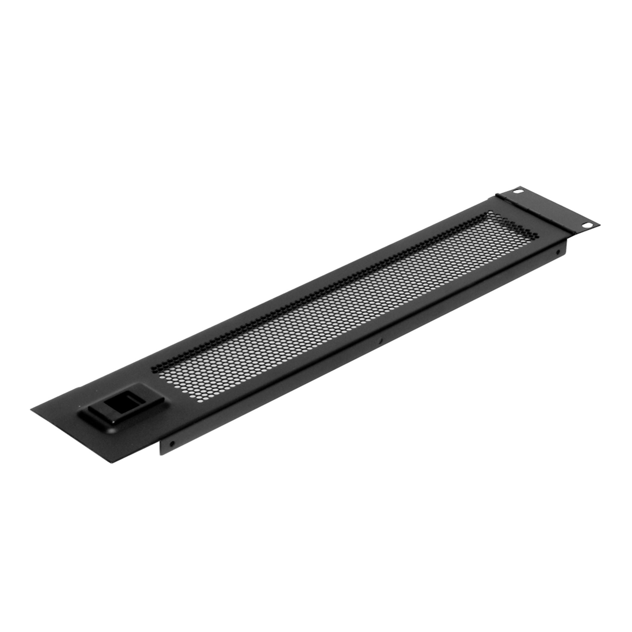 Puerta rack acero 2U vent, + cierre slam - r1272-2uvkh