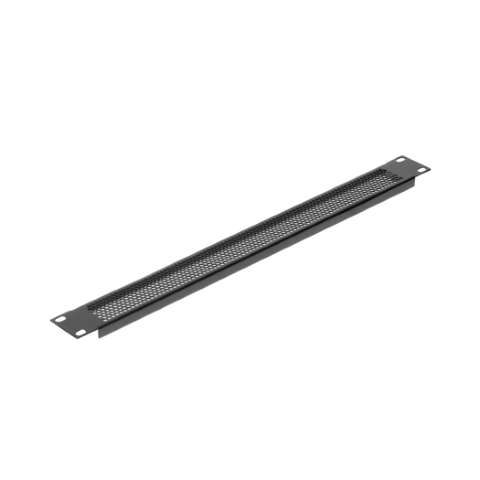 Placa acero 1U 19" vent. B.Plegados