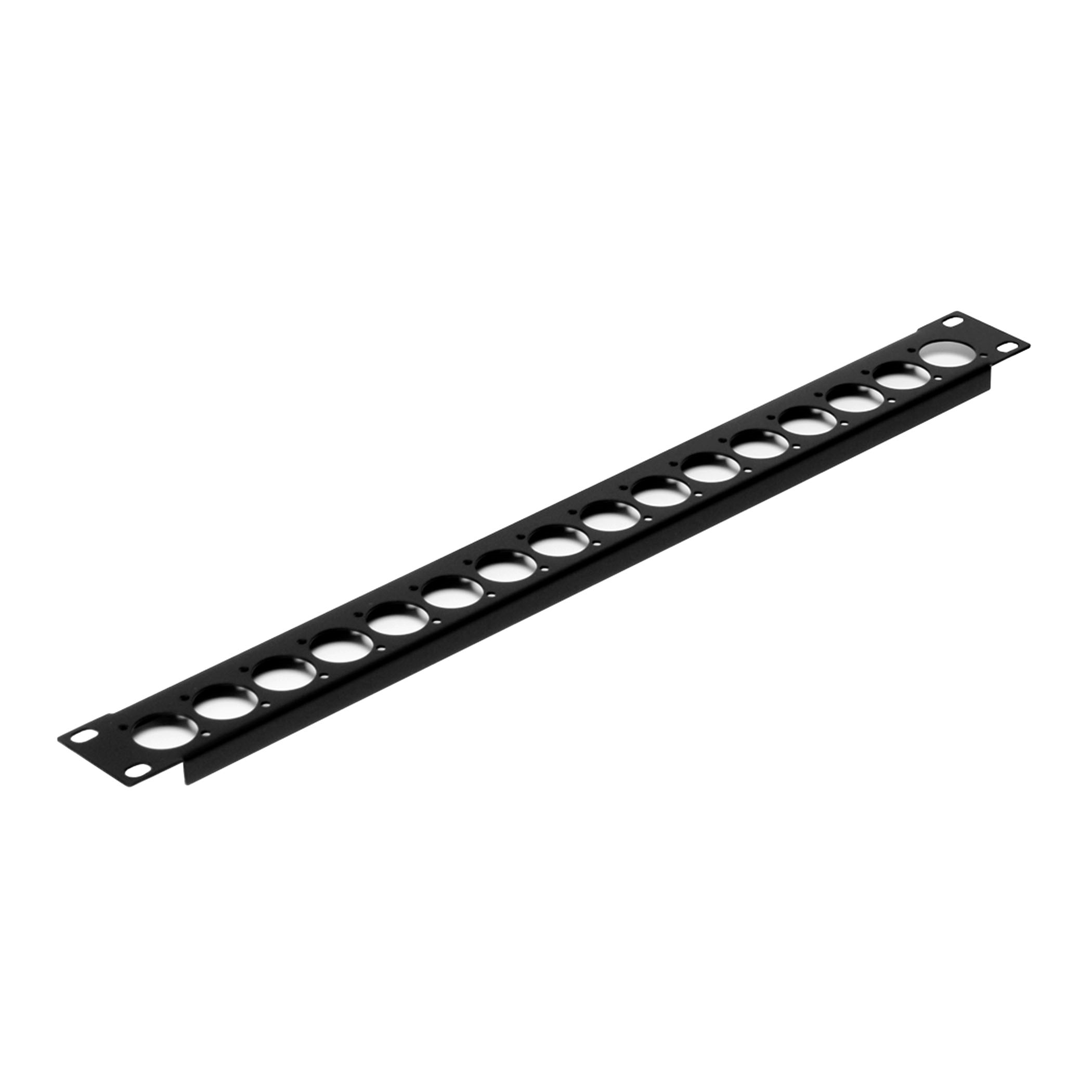 19" 1U Rack Panel, 16x Neutrik D - r1269-1uk-16h