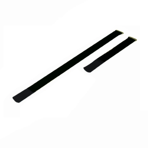 Cable Tie 300x25mm with Hook Black, (10 pieces)
