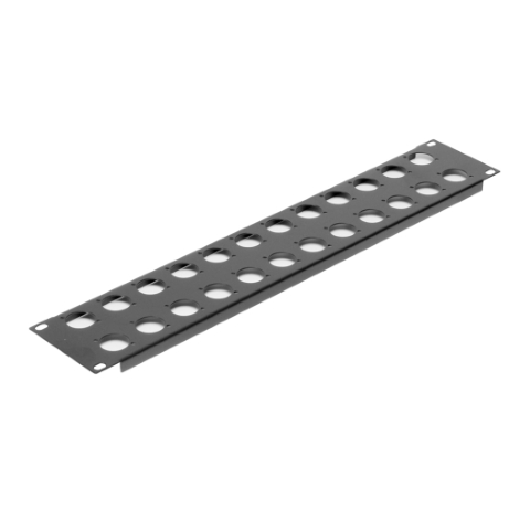 19" 2U Rack Panel, 32x Neutrik D