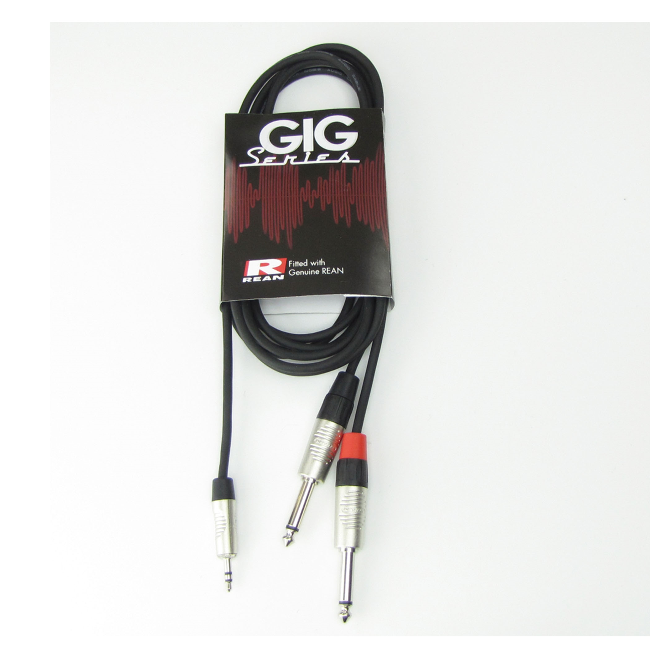 3,5 mm stereo jack naar 2 x Mono, 3m - leiy3h