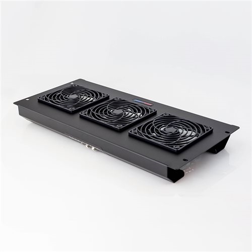 Ventilatorplaat voor 19" Serverkast met 3 ventilatoren - r4000-ft3h